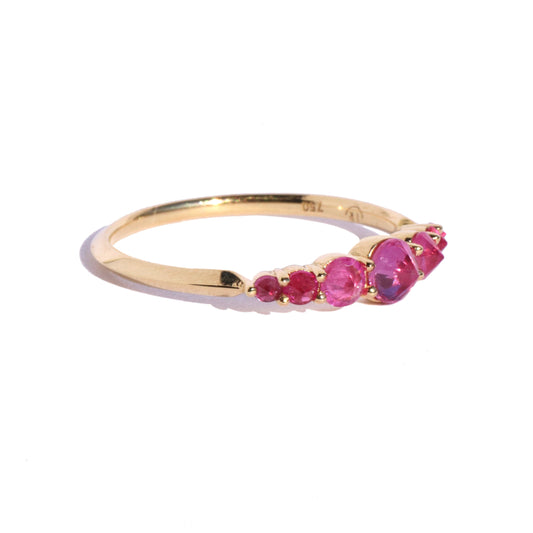 Barbed Ruby Lina  Ring