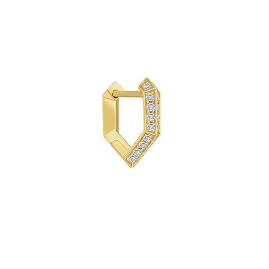 Diamond Mini Makhaira Hoop Earring