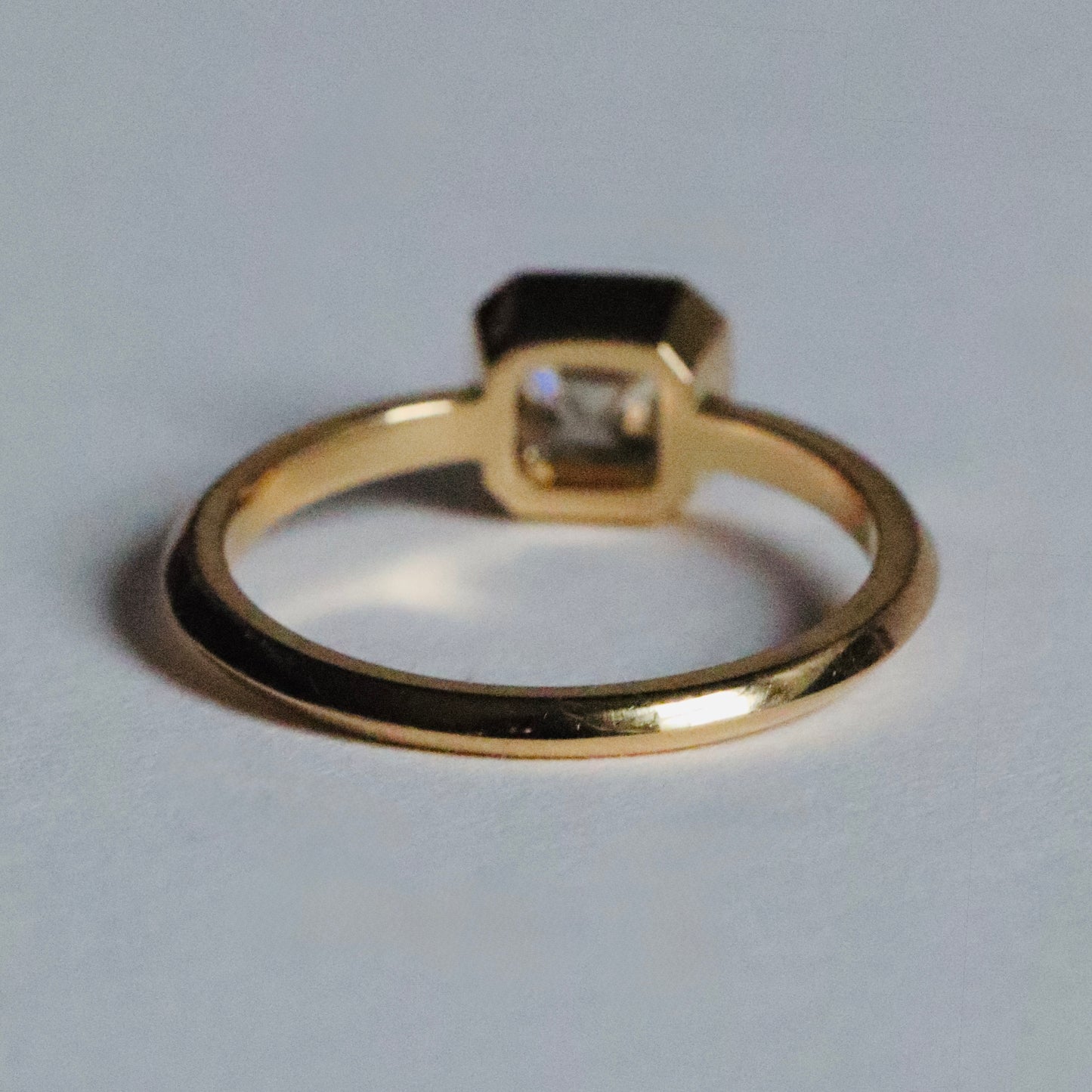 Asscher Cut Diamond Frame Solitaire