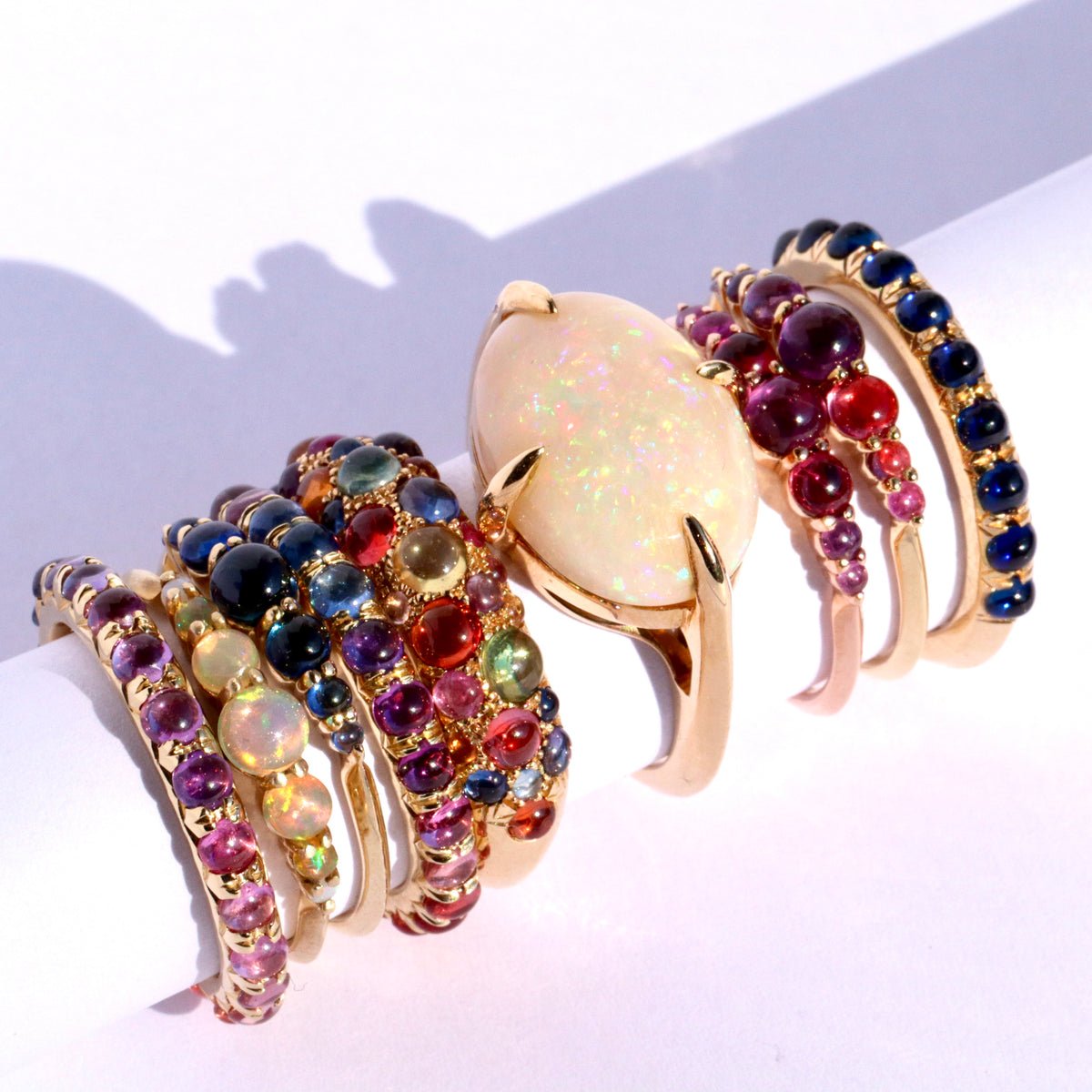 Opal Compass Ring - ooak