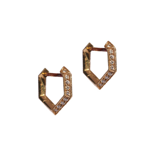 Diamond Mini Makhaira Hoop Earring