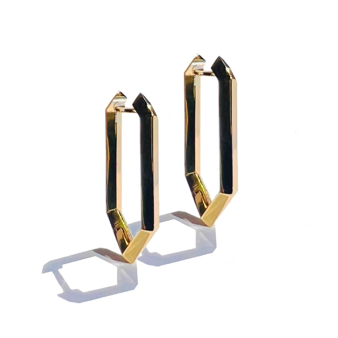 Gold Makhaira Hoop Earrings