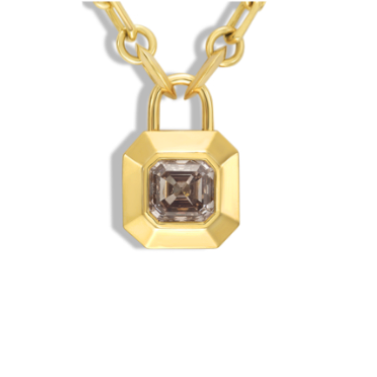 Champagne Diamond Mini Padlocket® Pendant