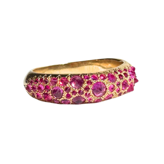 Barbed Ruby Duomo Ring