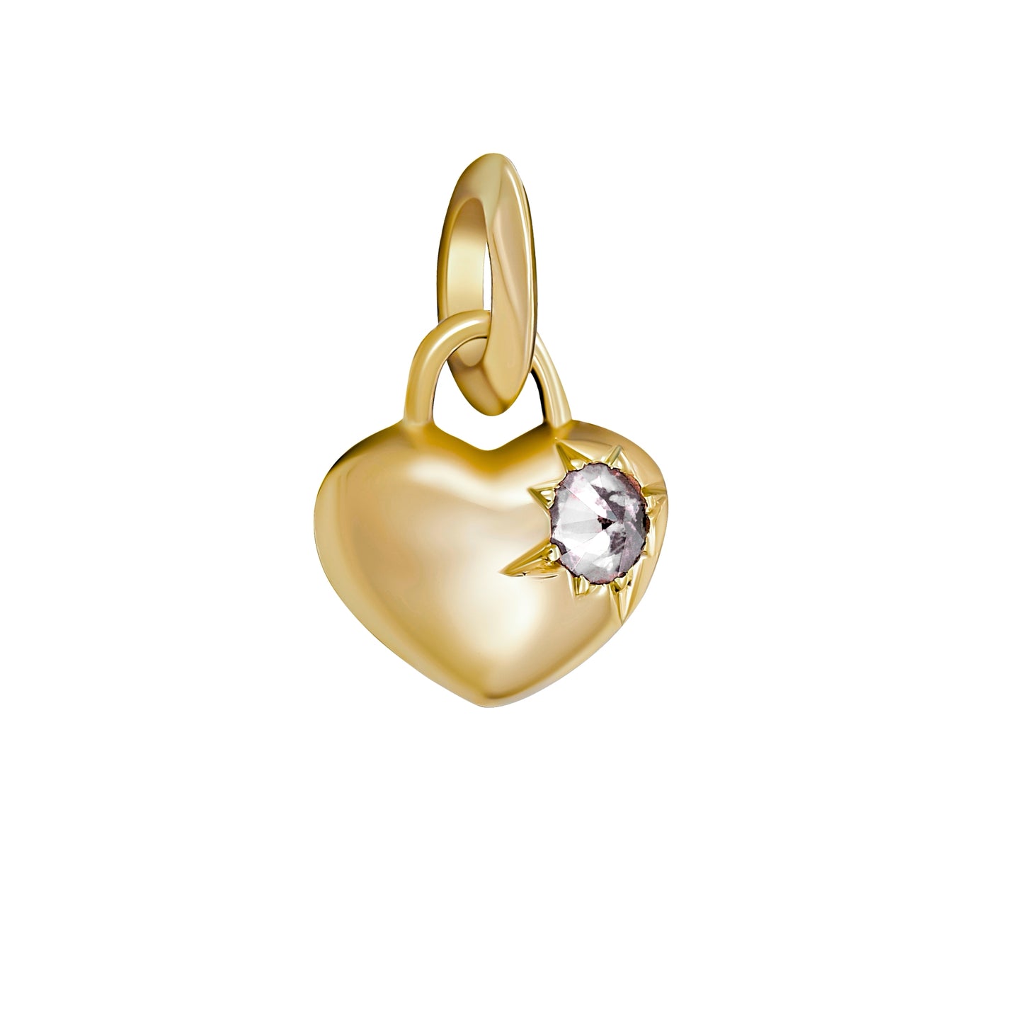 Barbed Diamond 'Busted Heart' Pendant