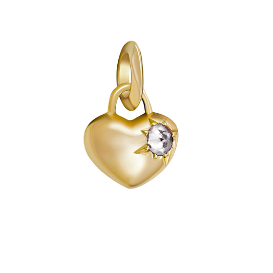 Barbed Diamond 'Busted Heart' Pendant