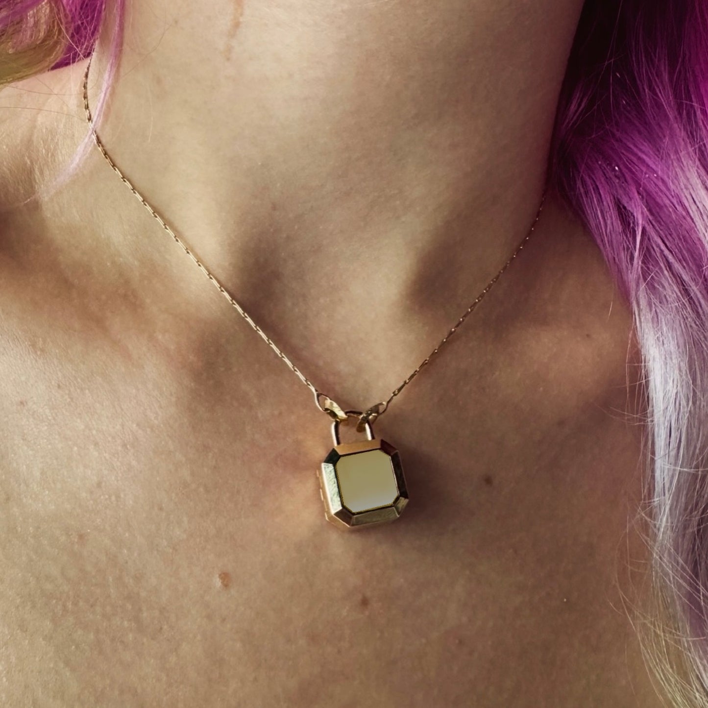 MediumGold Padlocket ® Pendant
