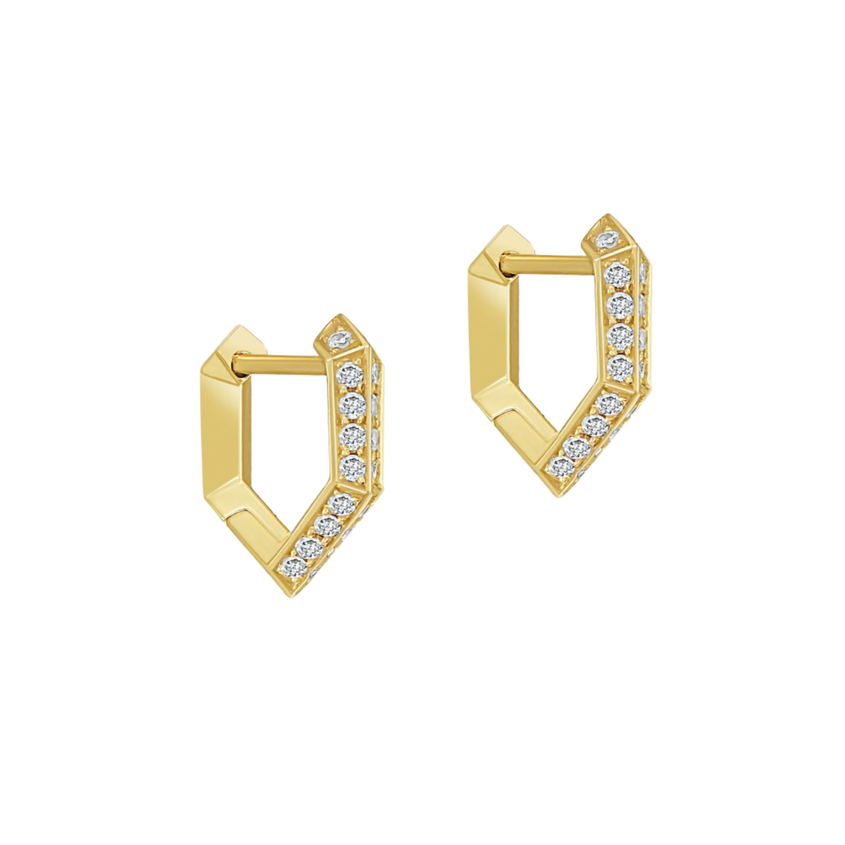 Diamond Mini Makhaira Hoop Earring