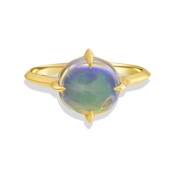 Australian Opal Compass Ring-ooak