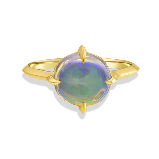 Australian Opal Compass Ring-ooak