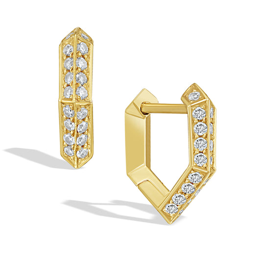 Diamond Mini Makhaira Hoop Earring