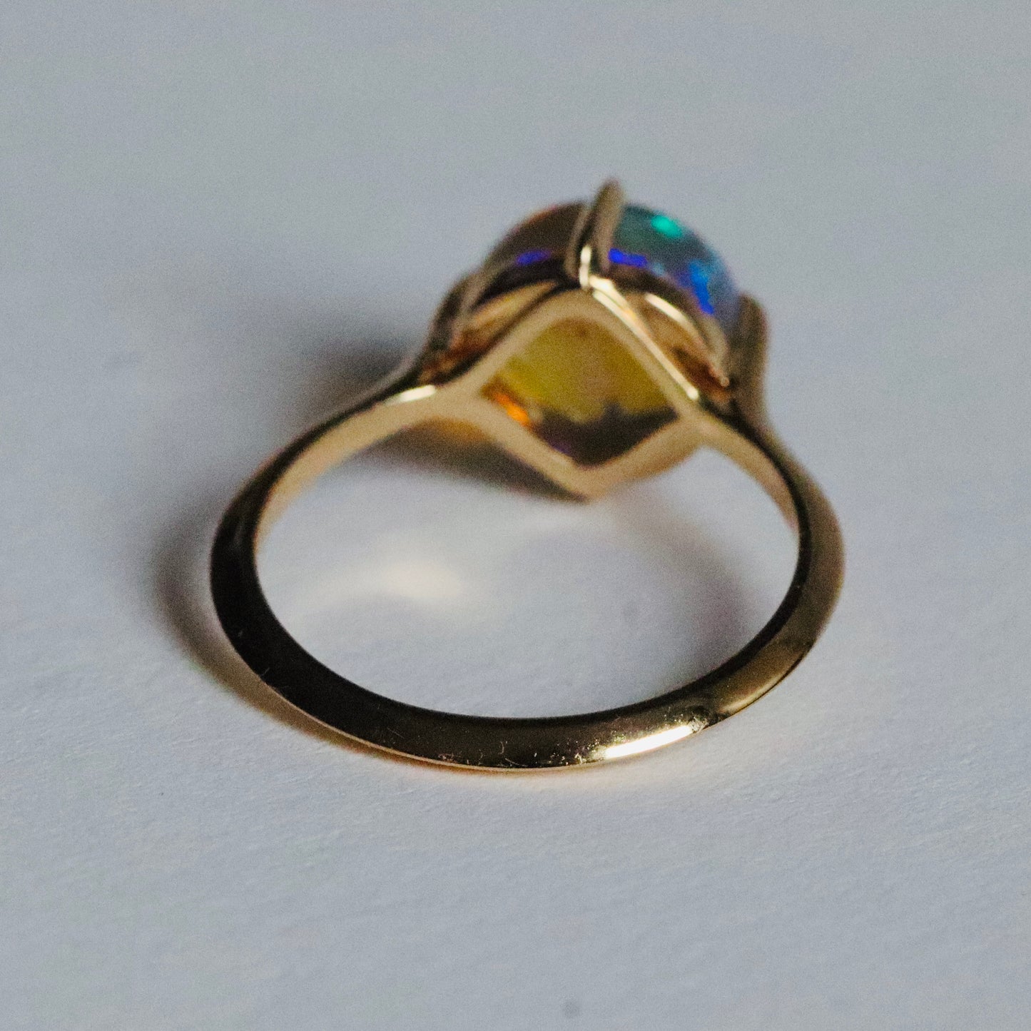 Australian Opal Compass Ring-ooak
