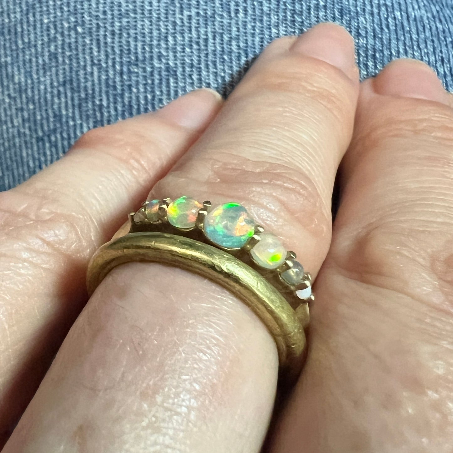 Opal Lina Ring - 10K Gold