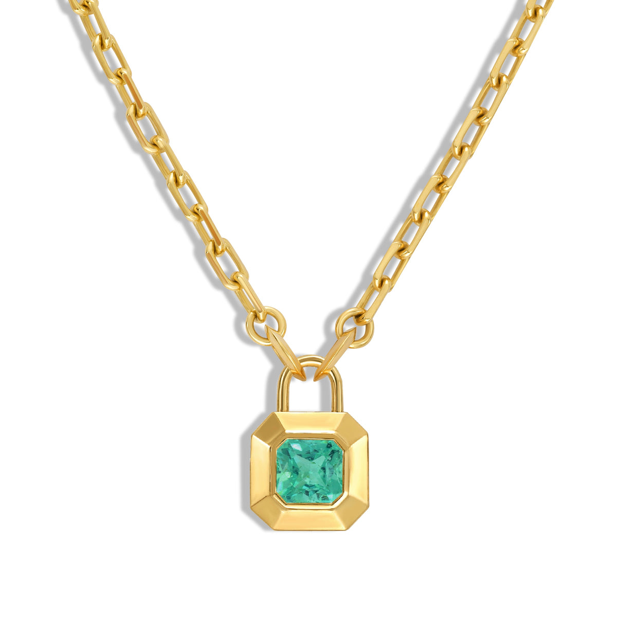 Emerald Mini Padlocket® Pendant