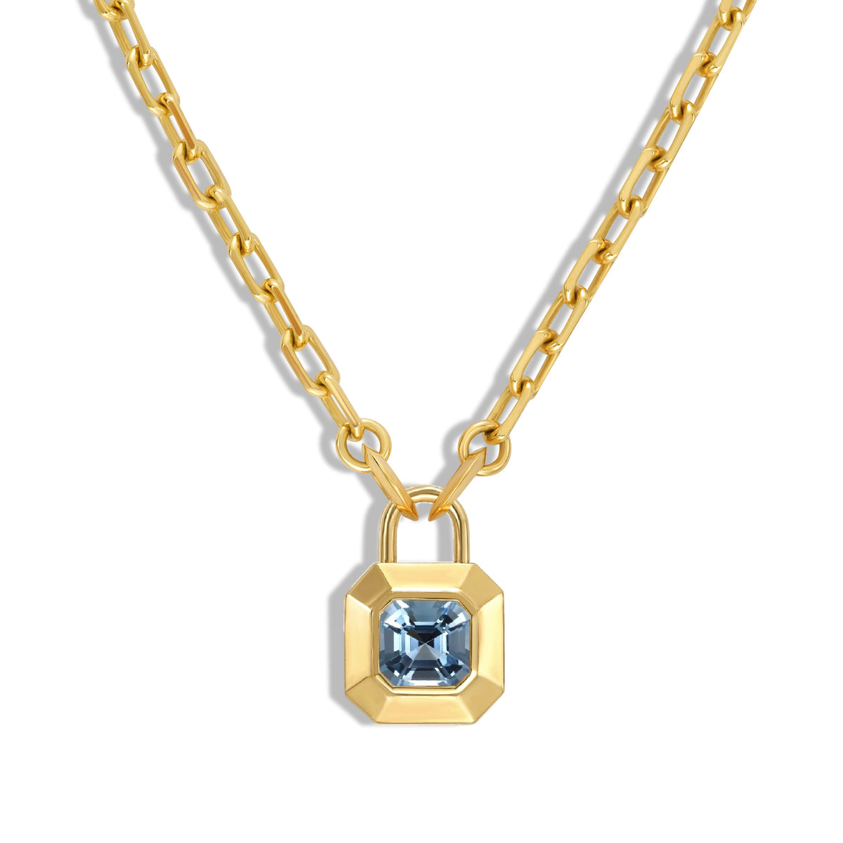 Aquamarine Mini Padlocket® Pendant