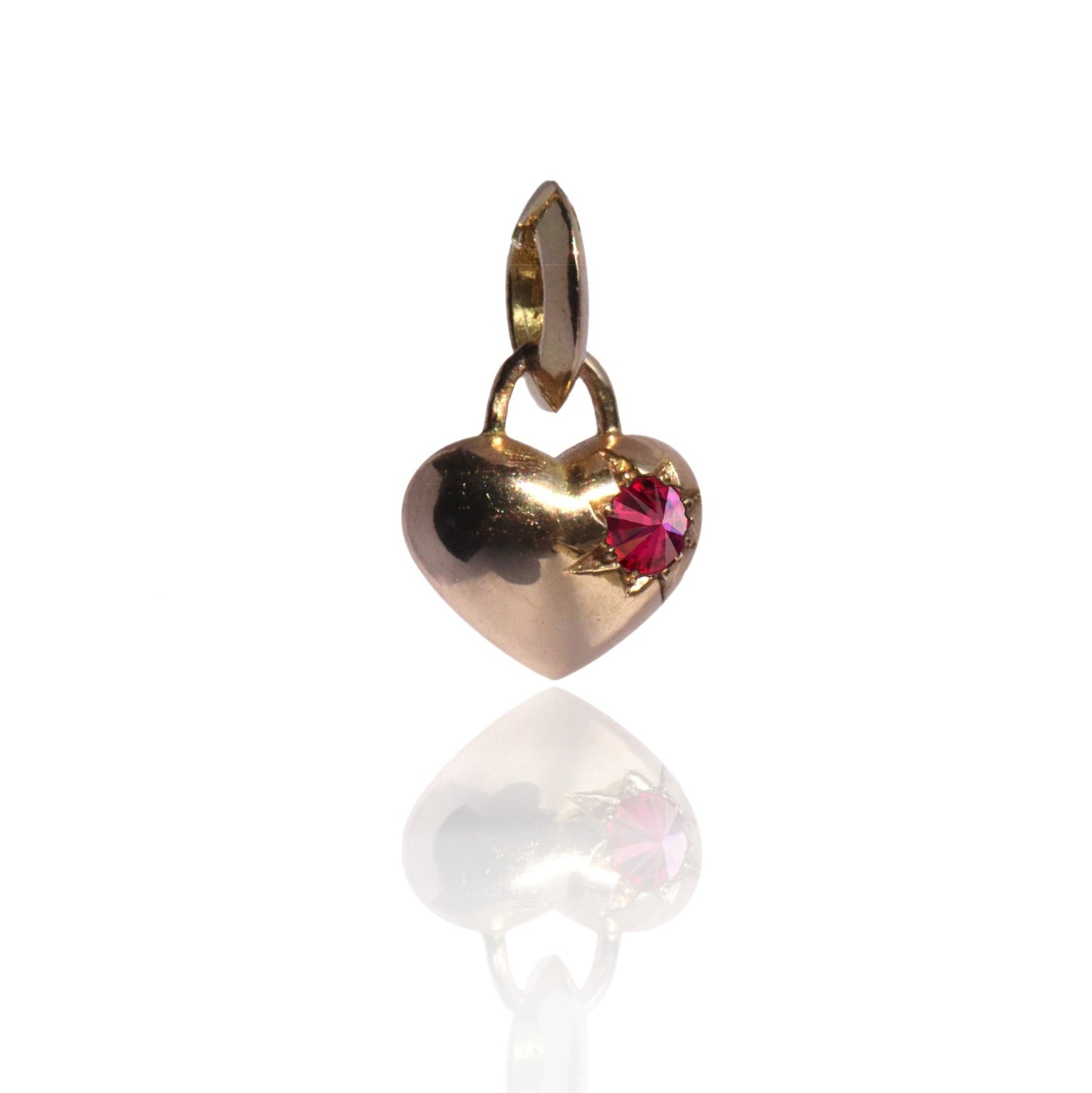 Barbed Ruby 'Busted Heart' Pendant