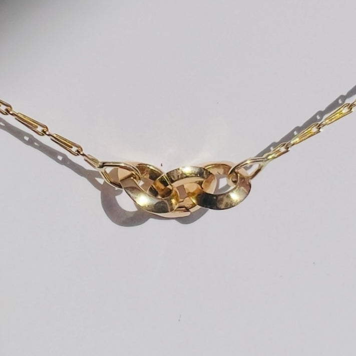 Gold Open Barley corn chain
