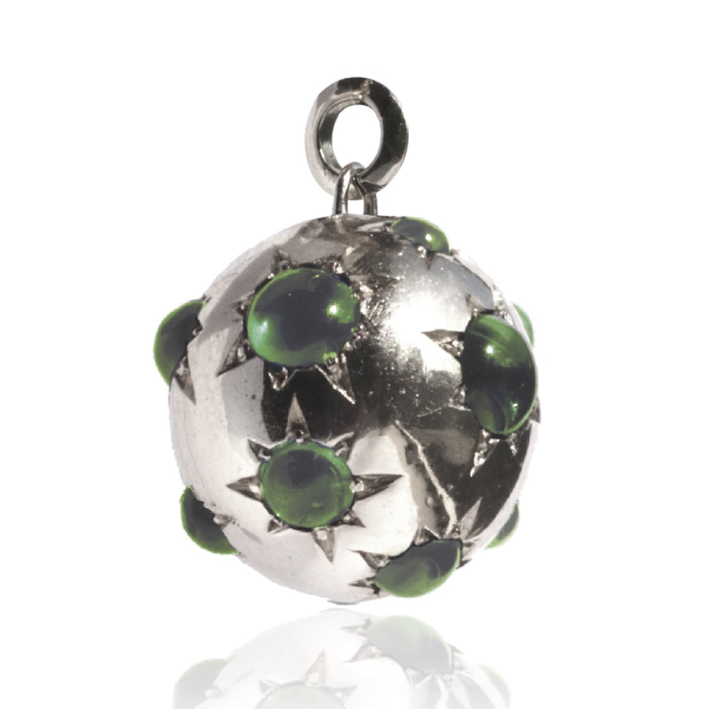 Jelly Bean Peridot XL Orb Charm