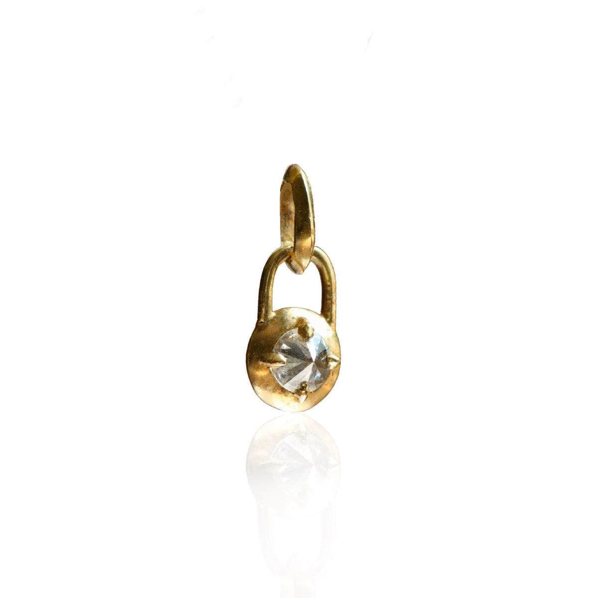 Barbed Diamond Mini Compass Pendant