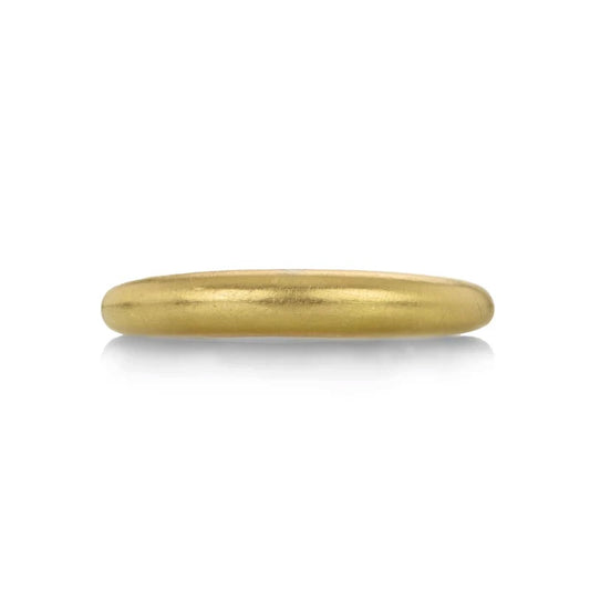 Satin Finish Medium Gold Duomo Ring