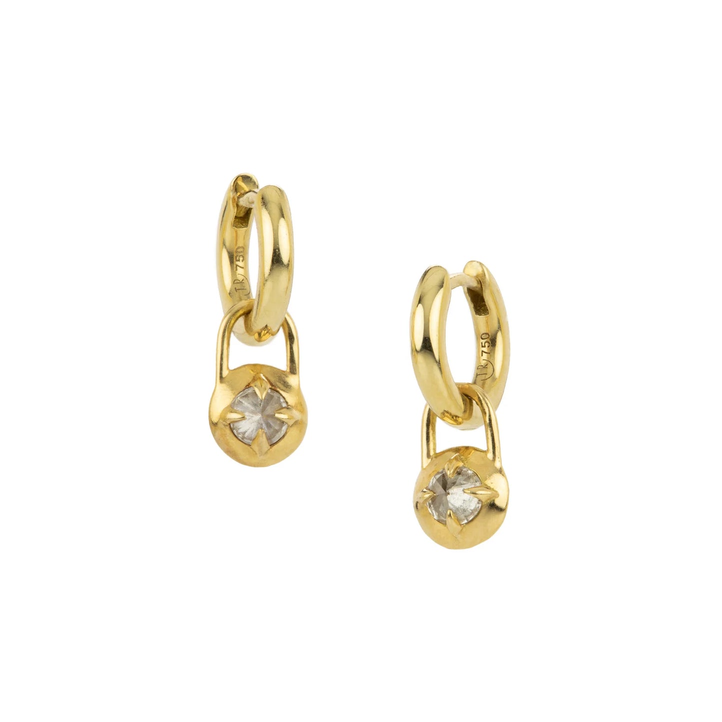 Convertible Diamond Mini Compass Hoops