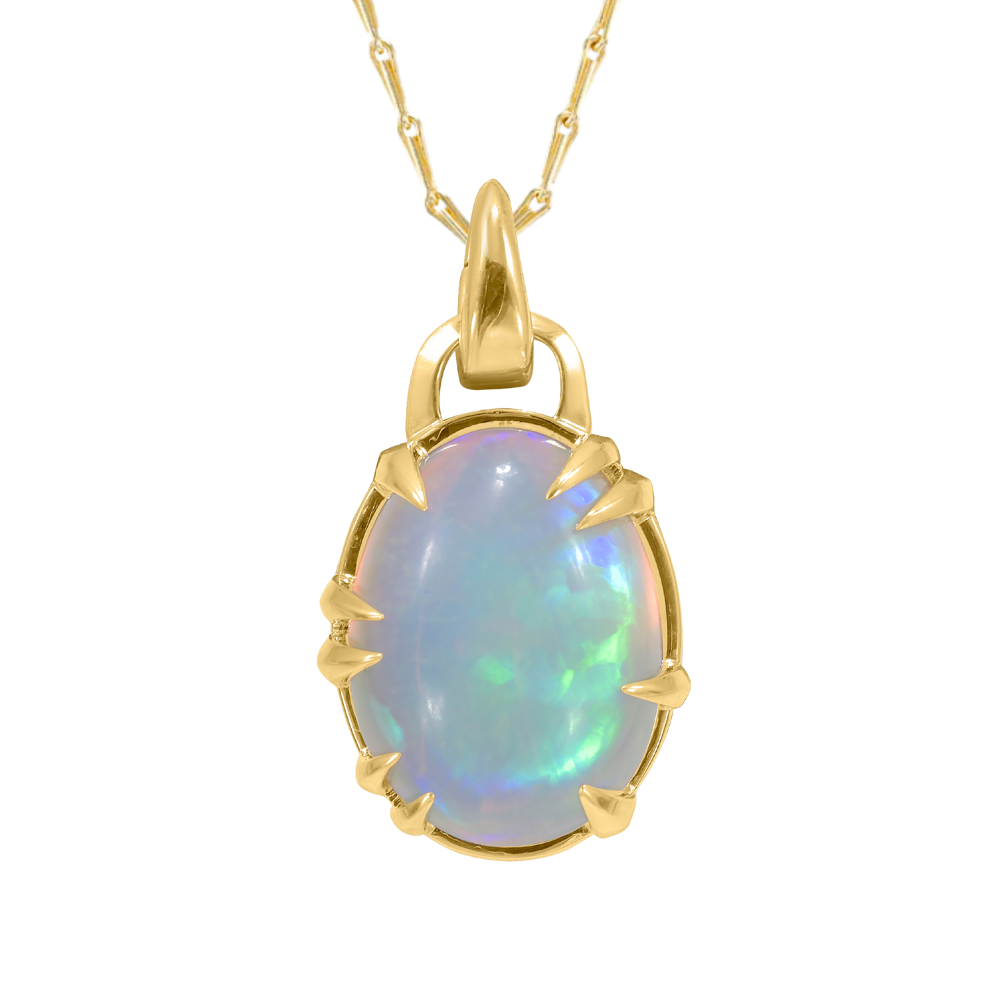Ethiopian Opal Makhaira ‘Egg’ Locket