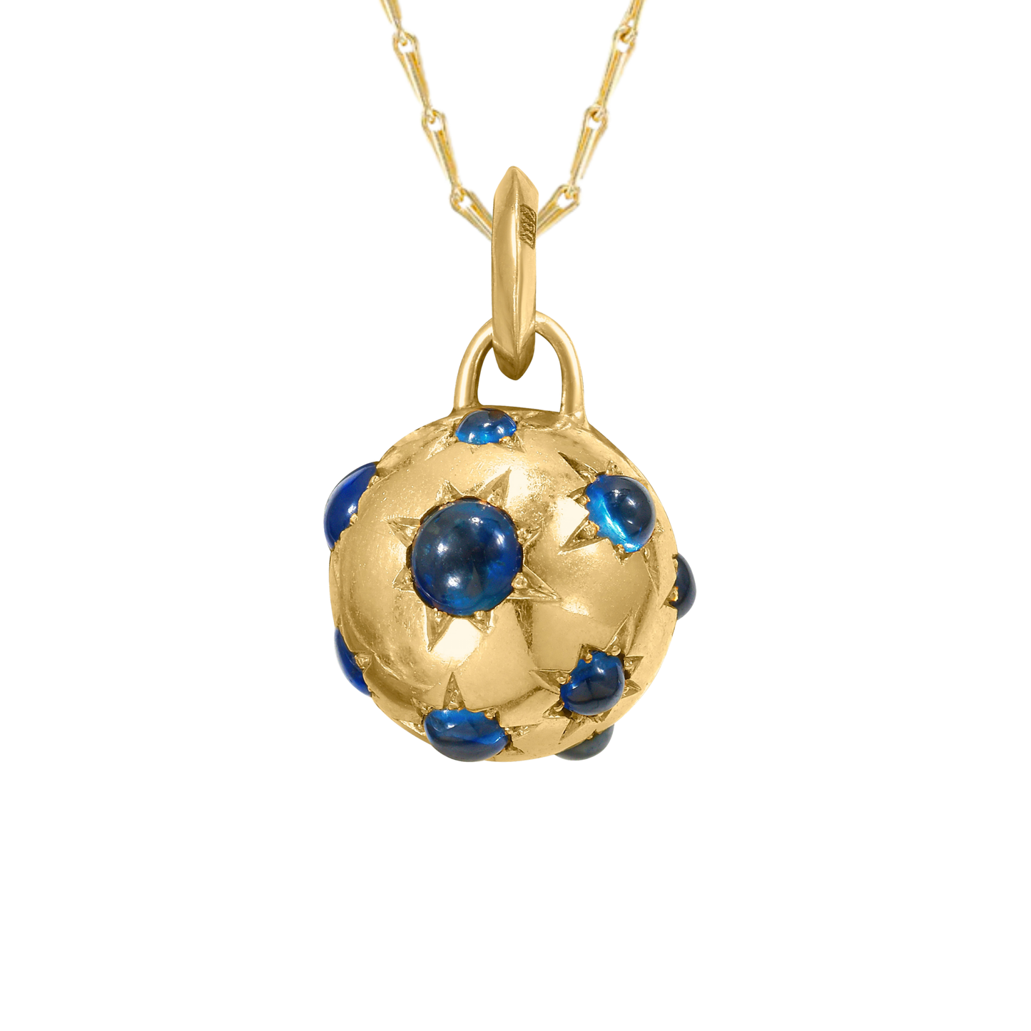 Jelly Bean Sapphire Orb Charm