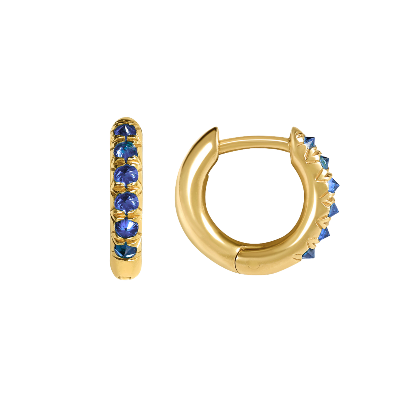 Barbed Sapphire Mini Huggies
