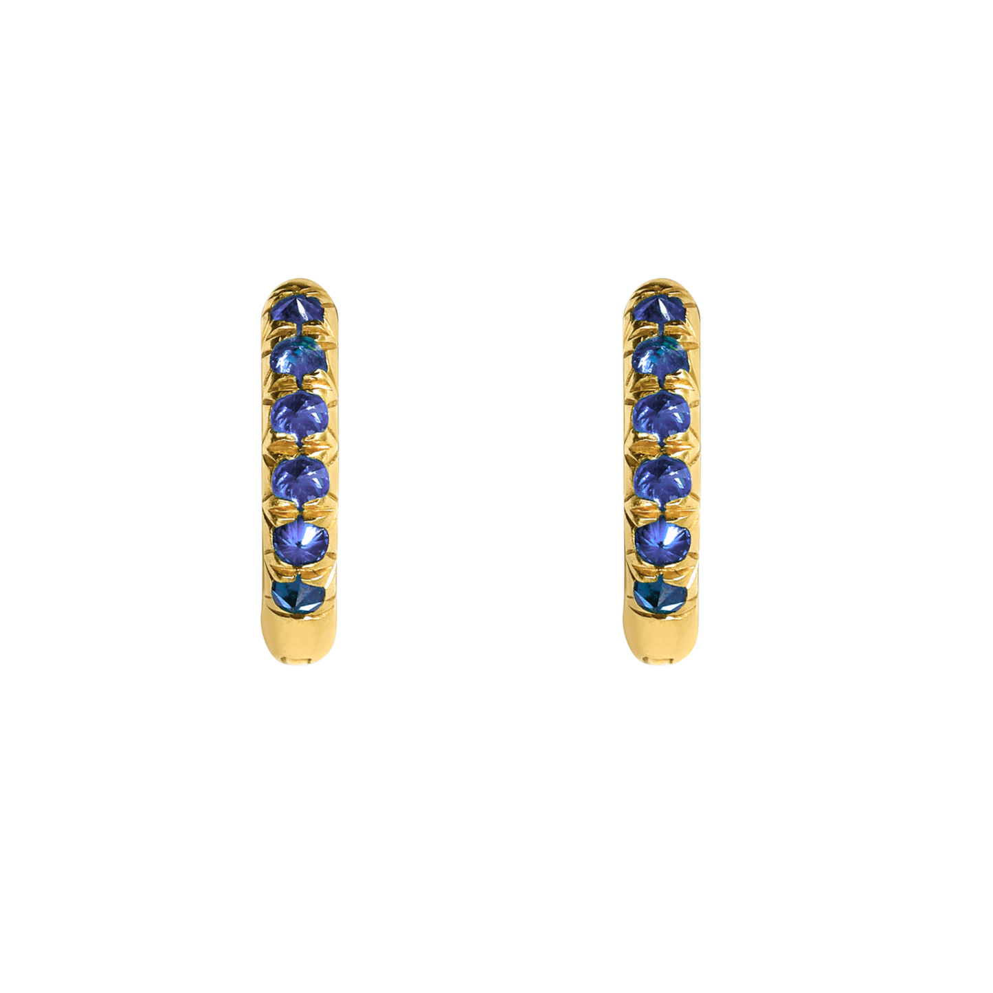 Barbed Sapphire Mini Huggies