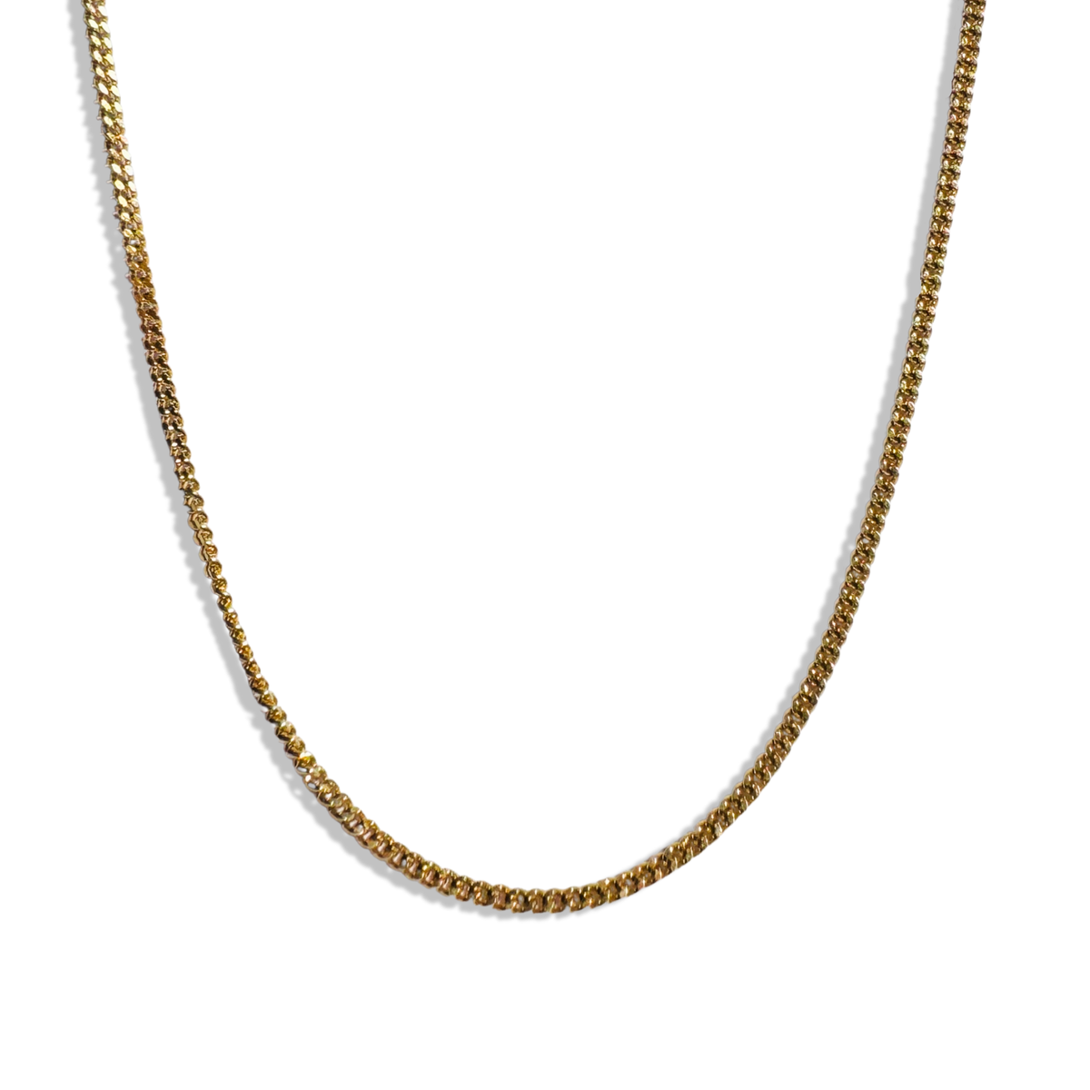 Gold Curb chain - 1.5mm width
