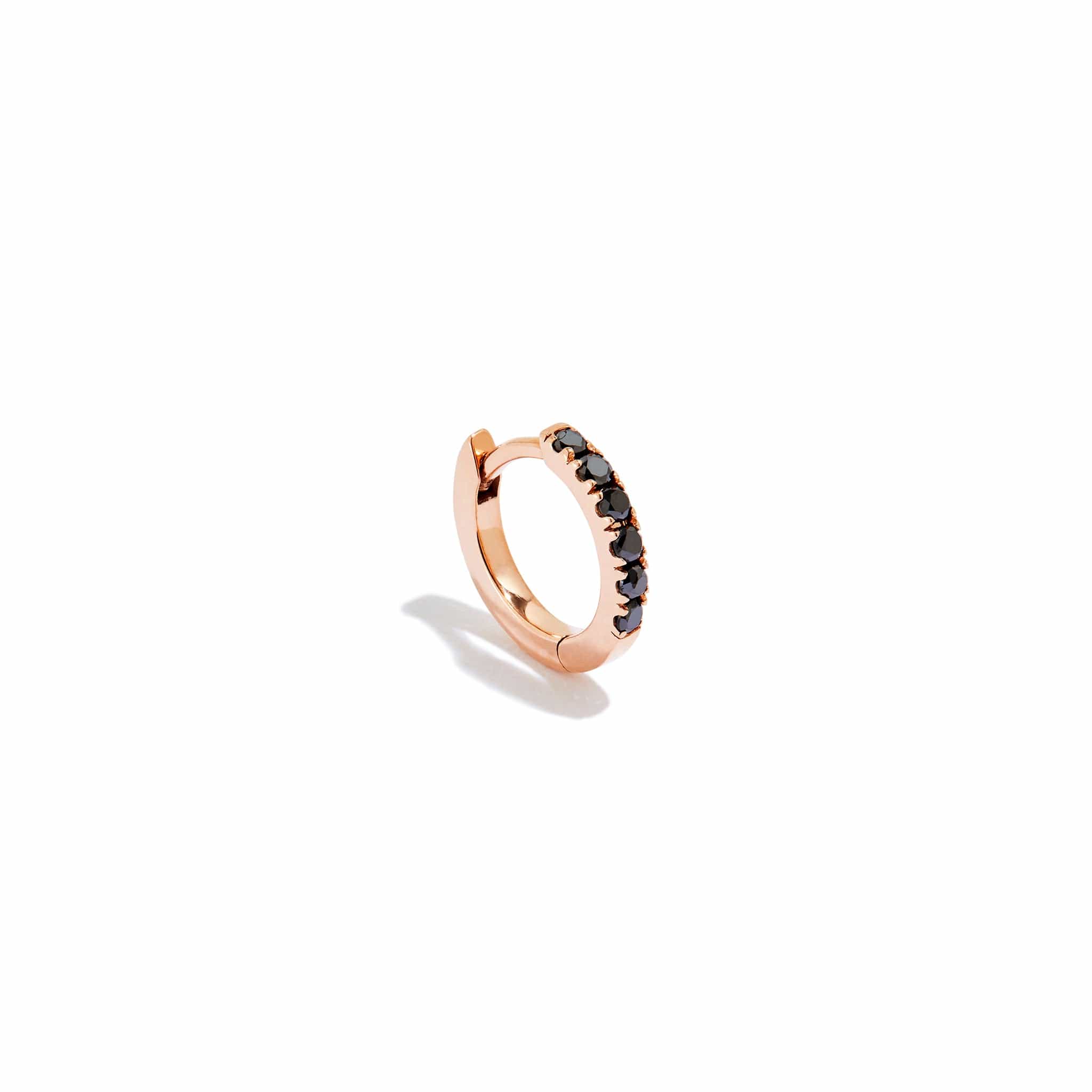 Huggie Hoop Earring Gift In 18K Rose Gold | Fascinating Diamonds