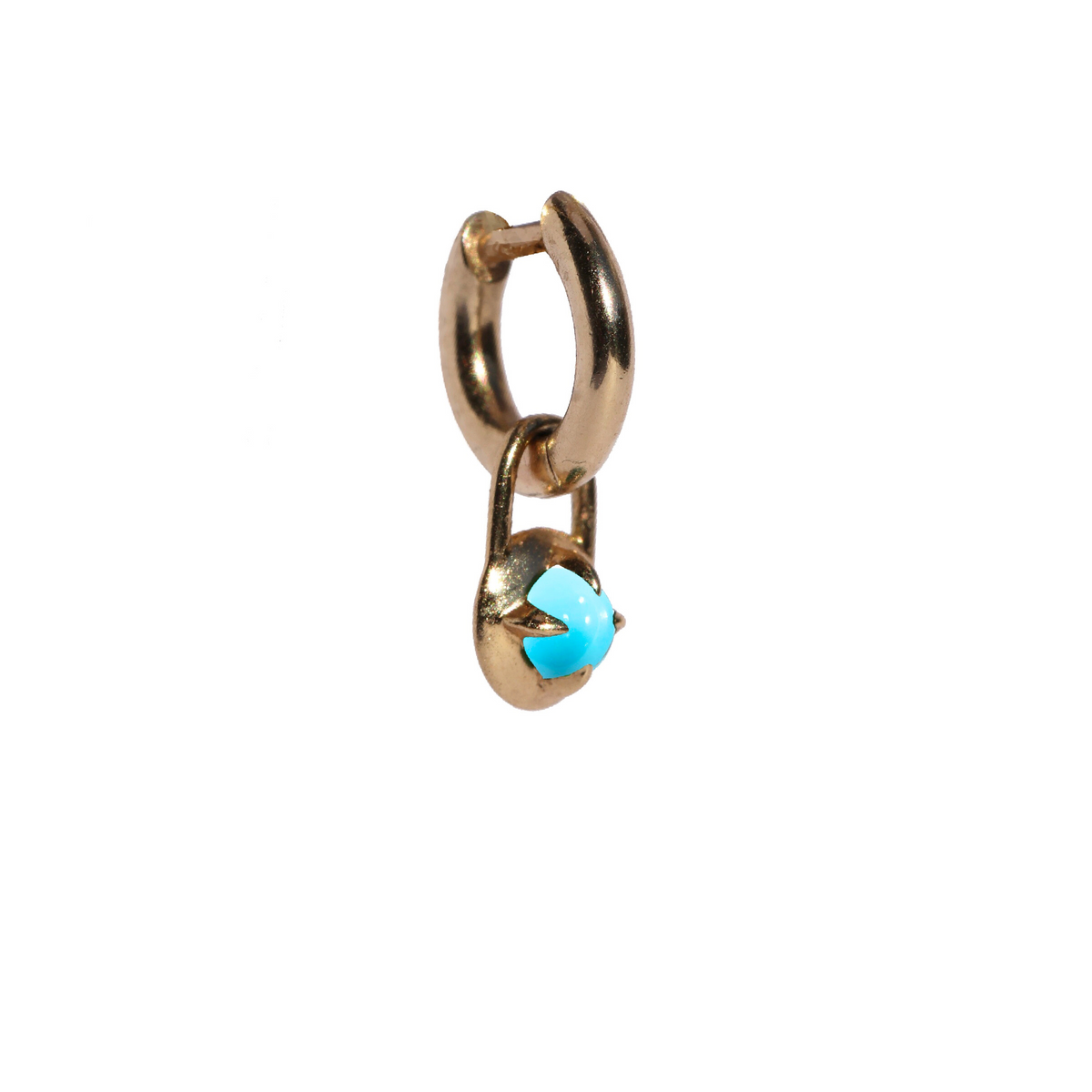 Convertible Turquoise Mini Compass Hoops