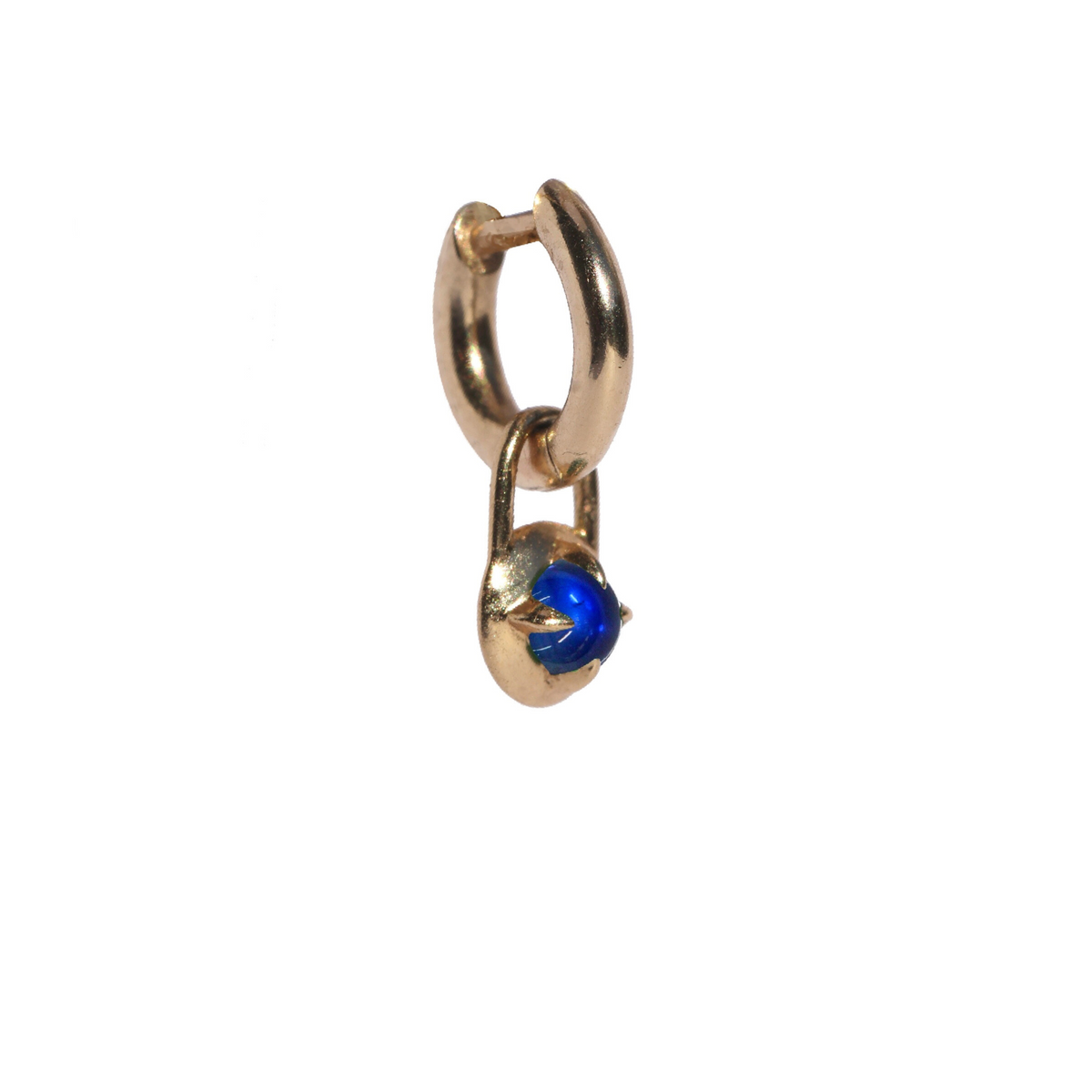 Convertible Sapphire Mini Compass Hoops