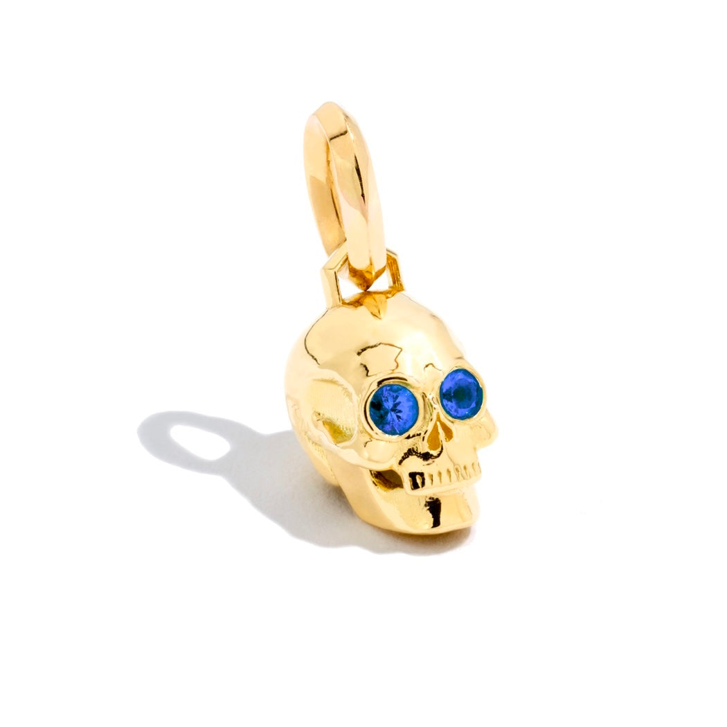 Small 'Til Death Skull Charm