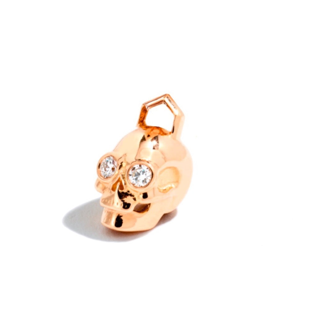Small 'Til Death Skull Earring Charm