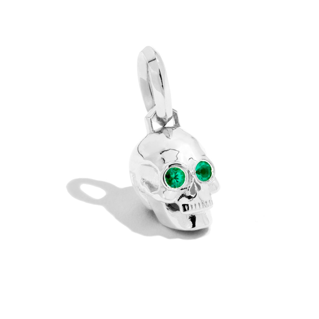 Small 'Til Death Skull Charm