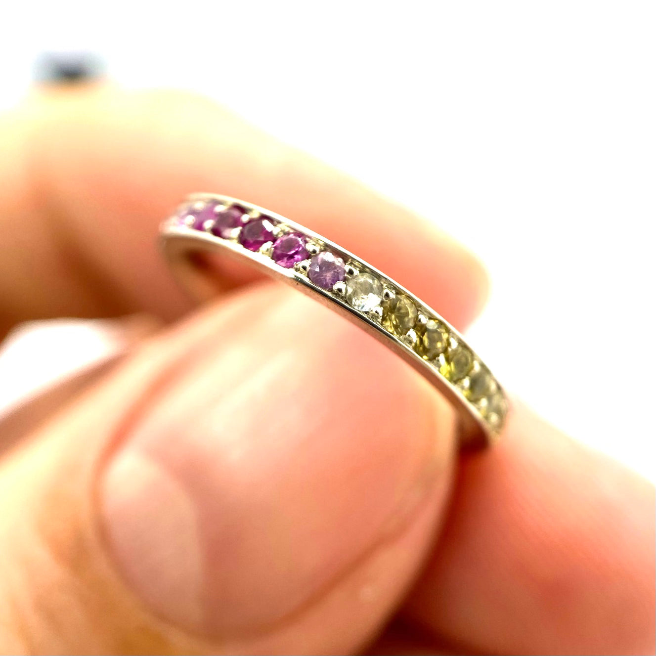 Rainbow Ombré Sapphire Ring