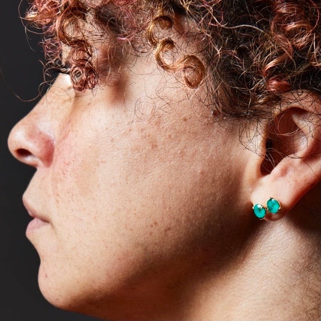 Marakata Emerald Stud Earrings