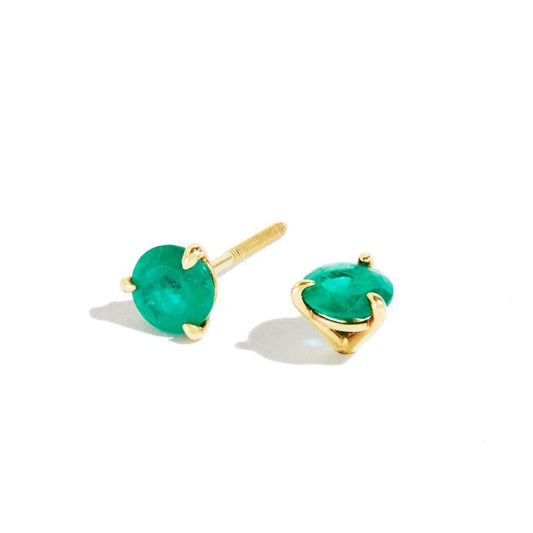 Marakata Emerald Stud Earrings