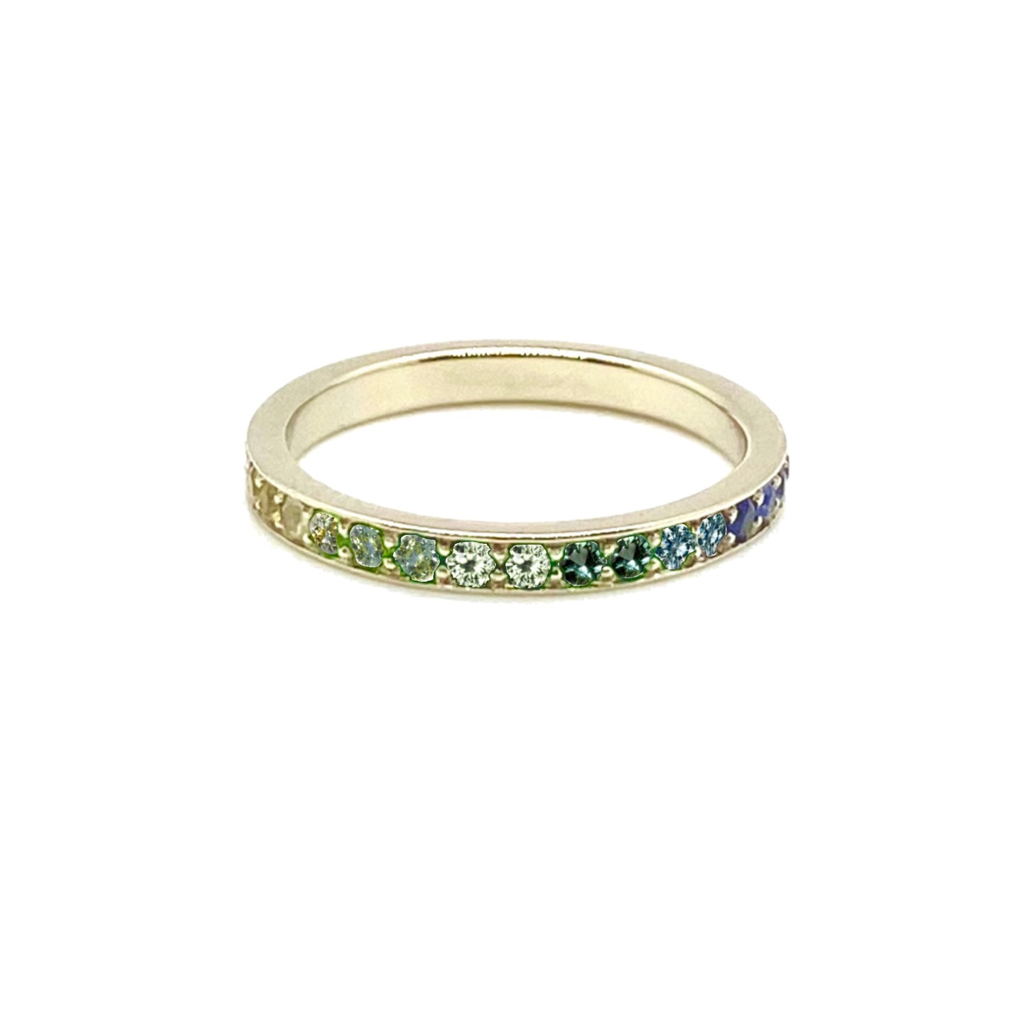 Rainbow Ombré Sapphire Ring