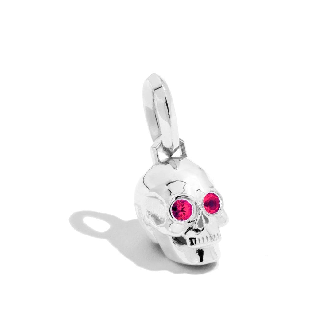 Small 'Til Death Skull Charm