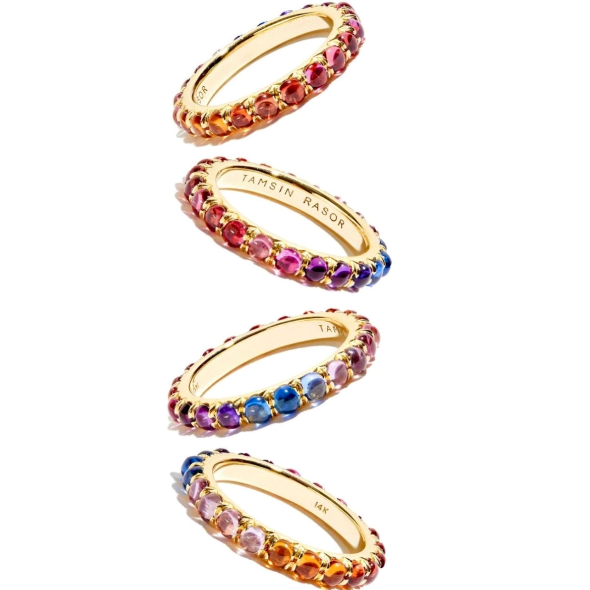 Jelly Bean Ombré Sapphire Eternity Ring