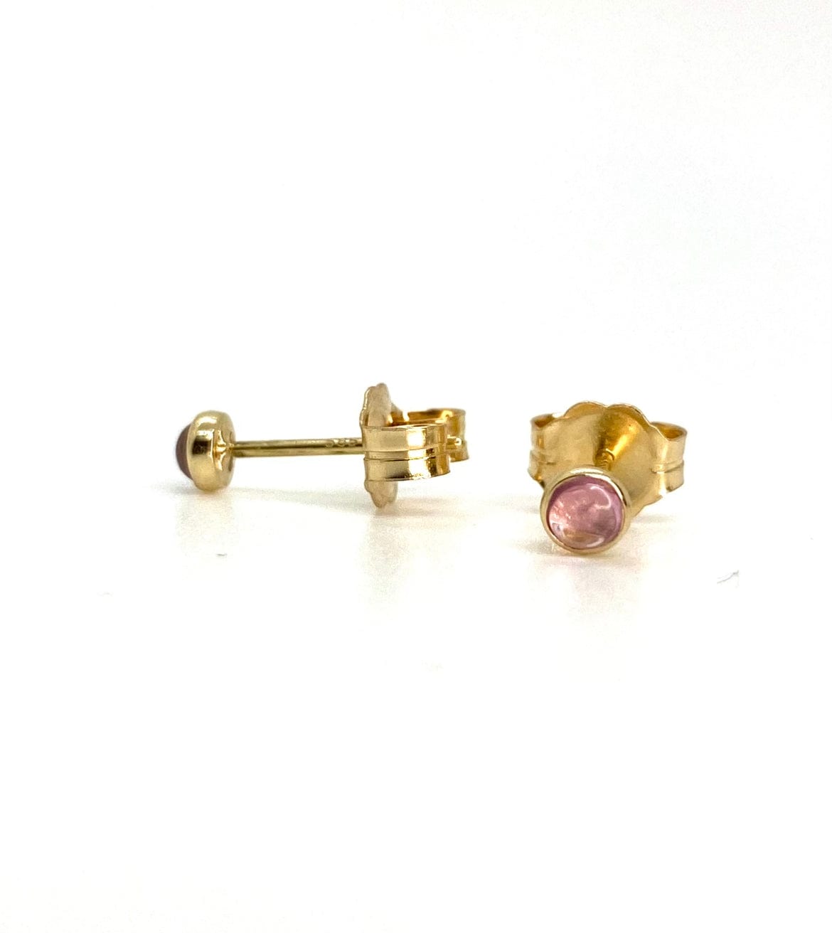 Sapphire 'Jelly Bean' Stud Earrings -14k Gold