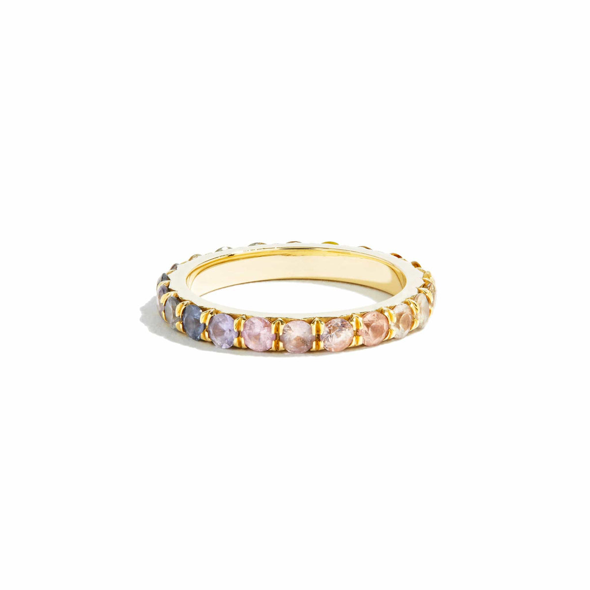 Sunrise Ombré Sapphire Eternity Ring
